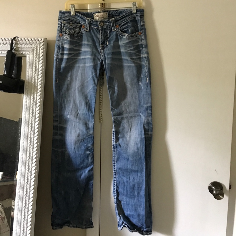 Distressed big star jeans