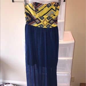 Tribal maxi dress