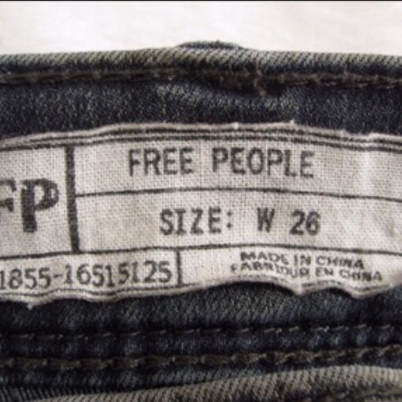 Free People Olive Rolled Ankle Jeans - Picture 4 of 6