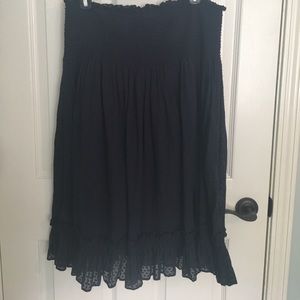 J.Crew Navy Blue Clip Dot Skirt. EUC! Medium