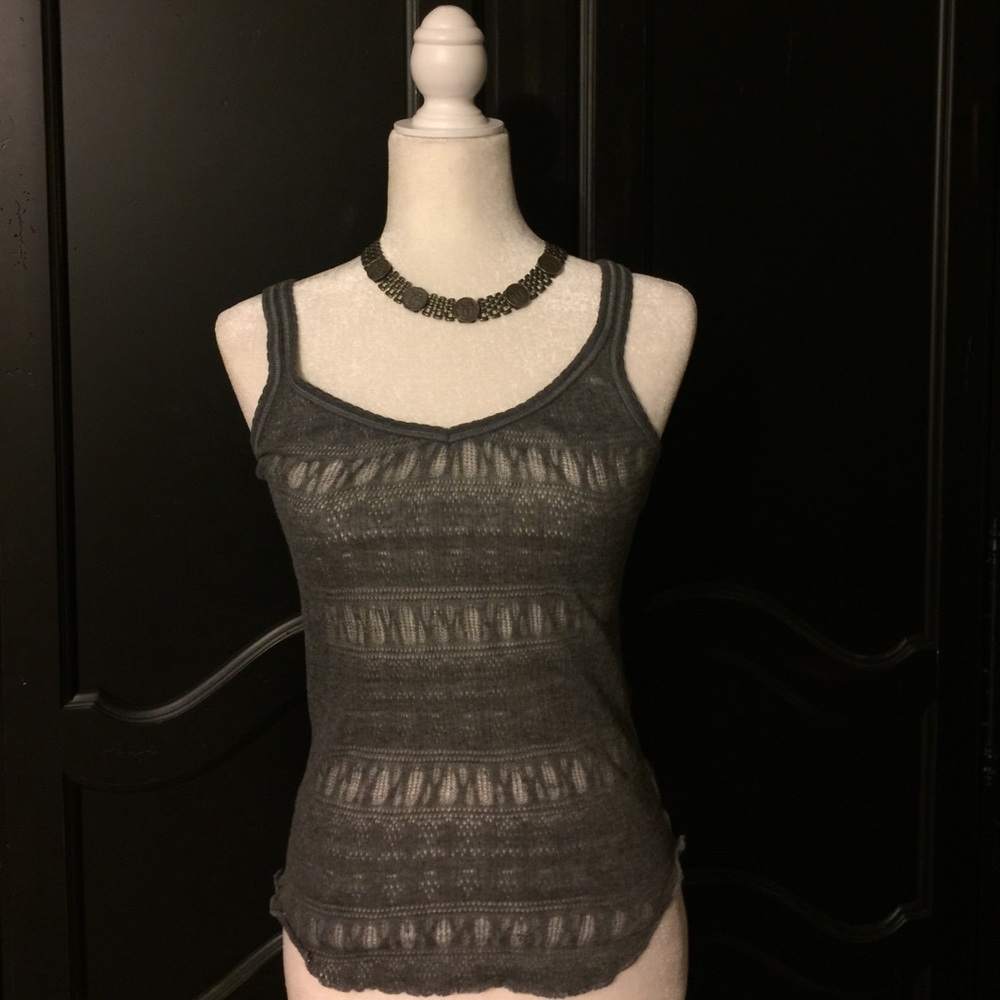Aeropostale Gray Woman's Knit Tank Top