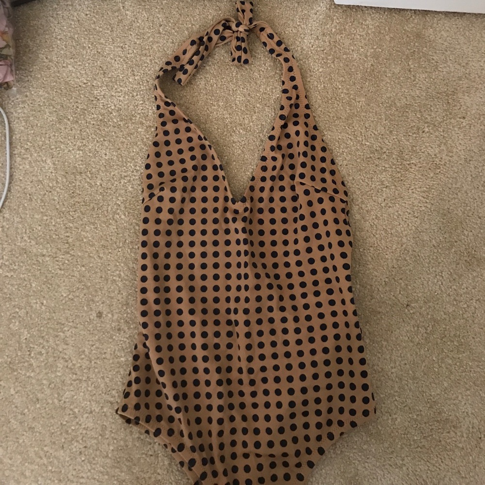 J Crew polka dot one piece size 4