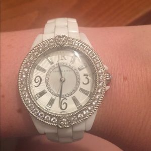 Judith Ripka White Ceramic Bracelet Watch