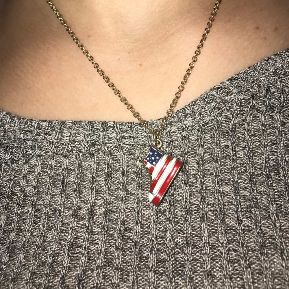 Patriotic Converse Necklace