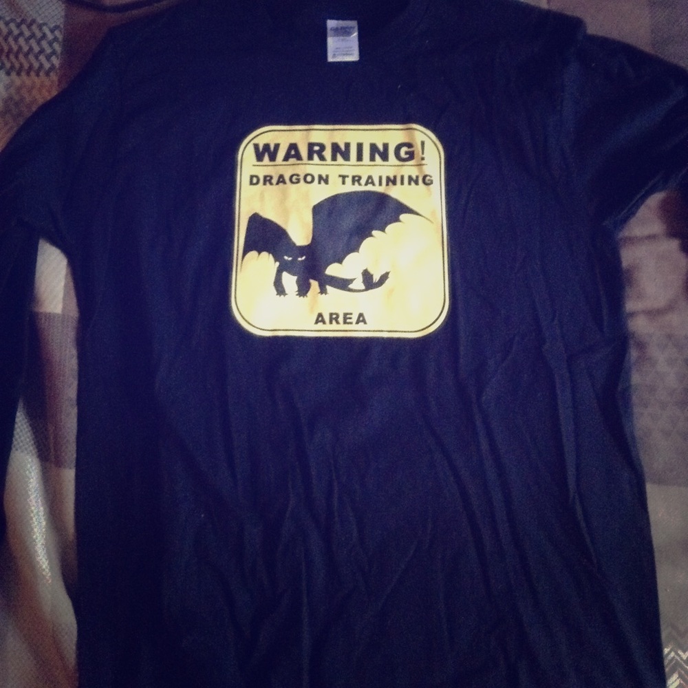How to train your dragon,black shirt