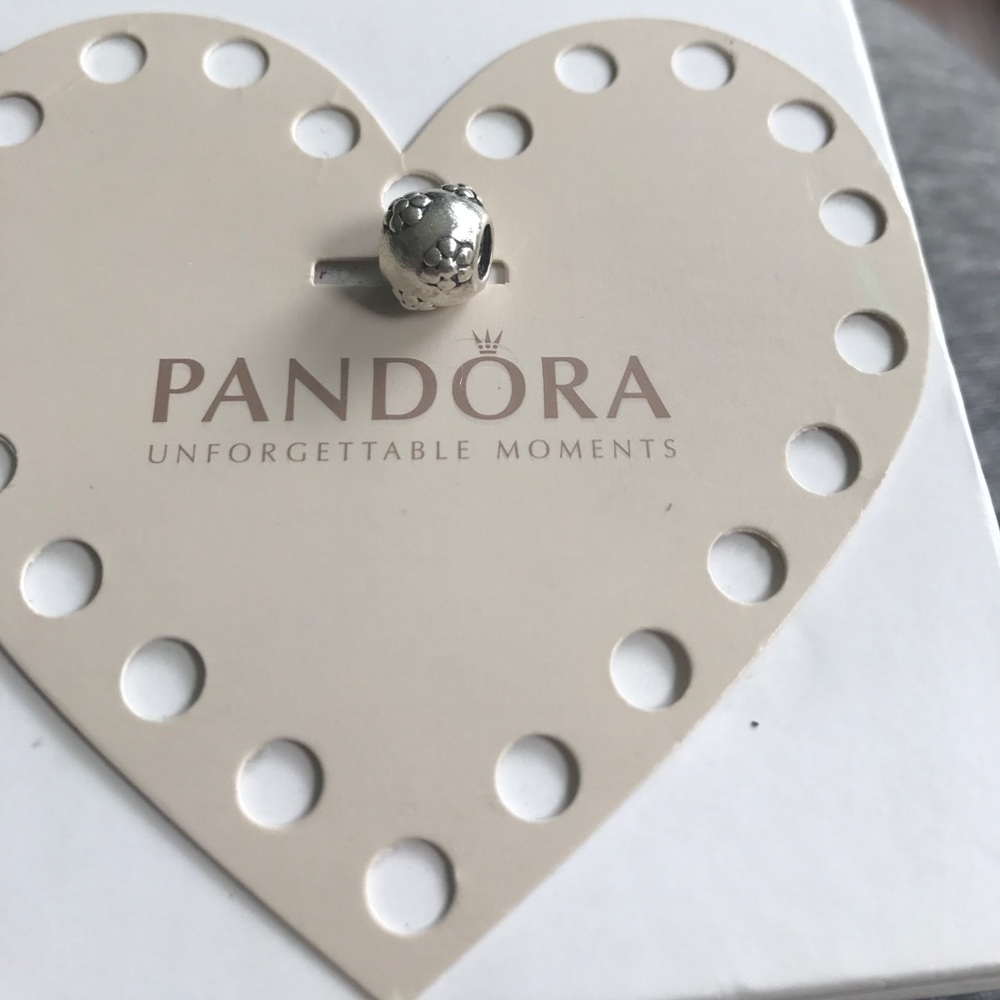 Pandora Flower Charm Retired
