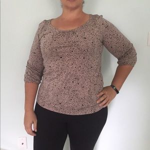 3/4 Sleeve Top with Buttons Down Back