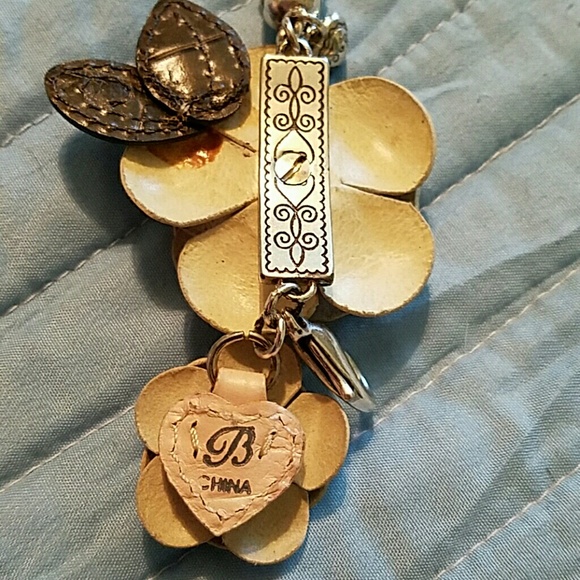 Brighton Chain Belt NWOT, with pink leather flower.  Reduced.   Make Me an Offer