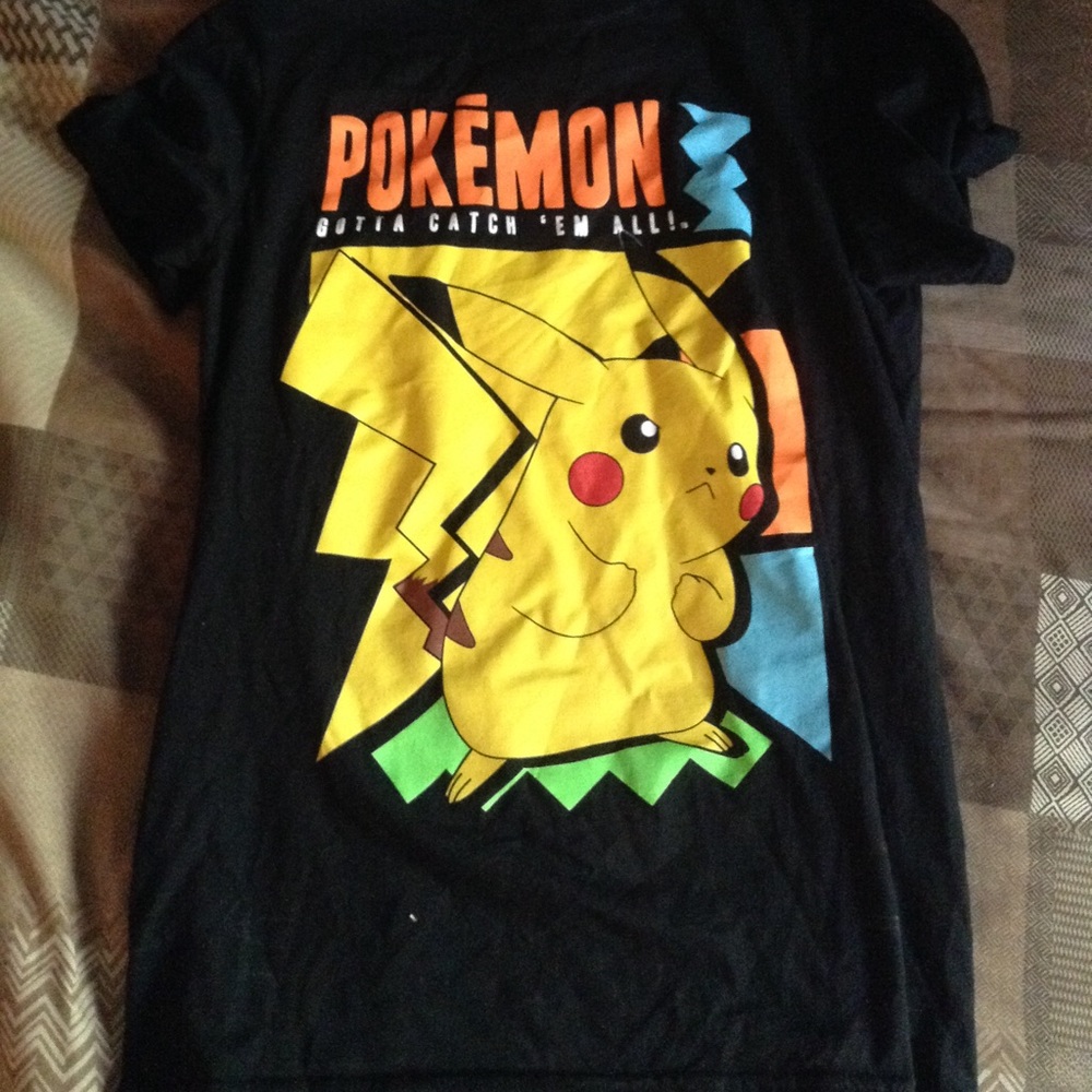Black pikachu shirt