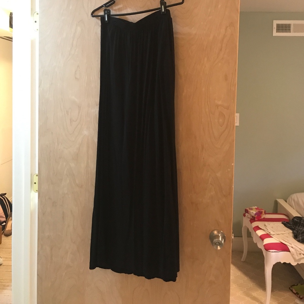 Black maxi skirt