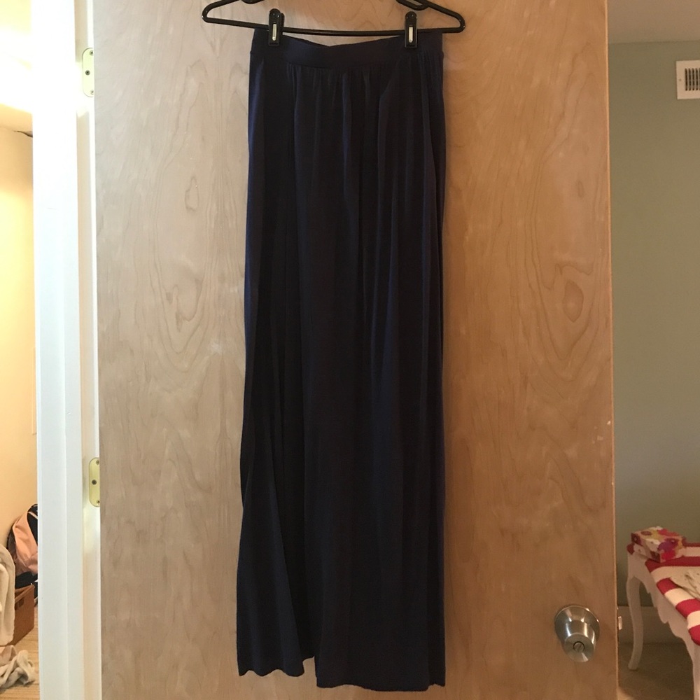 Navy blue maxi skirt
