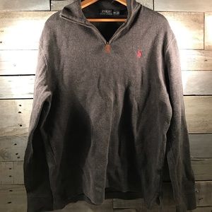 Gray Men's Half-Zip Sweater