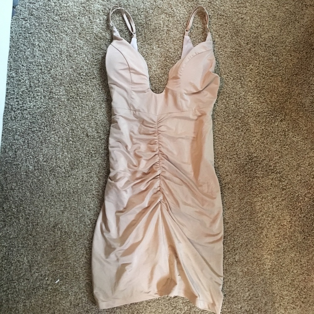 Champagne bodycon dress
