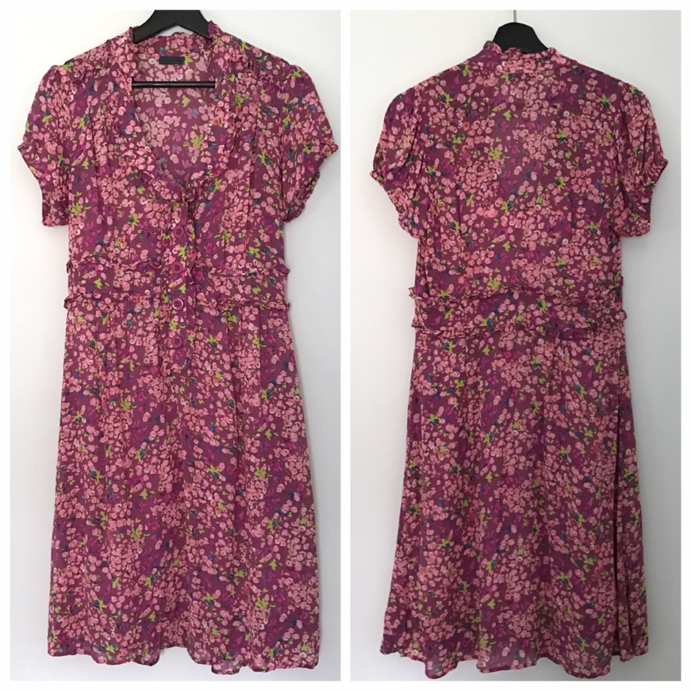 Anthropologie granny chic floral dress