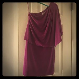 STUNNING Magenta 1 Shoulder Jessica Simpson Dress!