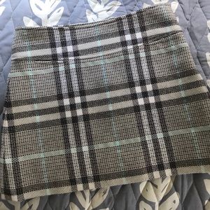 BURBERRY Wool Plaid Skirt