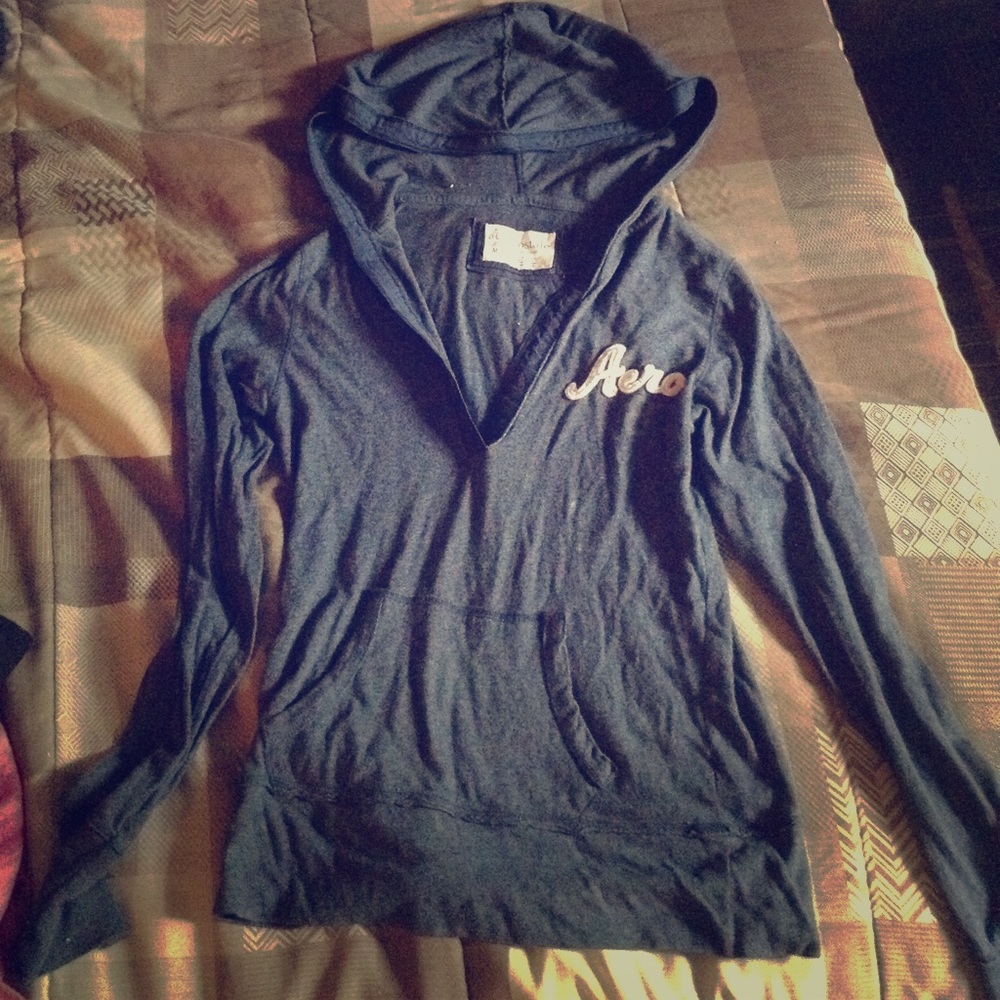 Aeropostale blue hoodie shirt