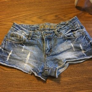 BONGO distressed denim shorts