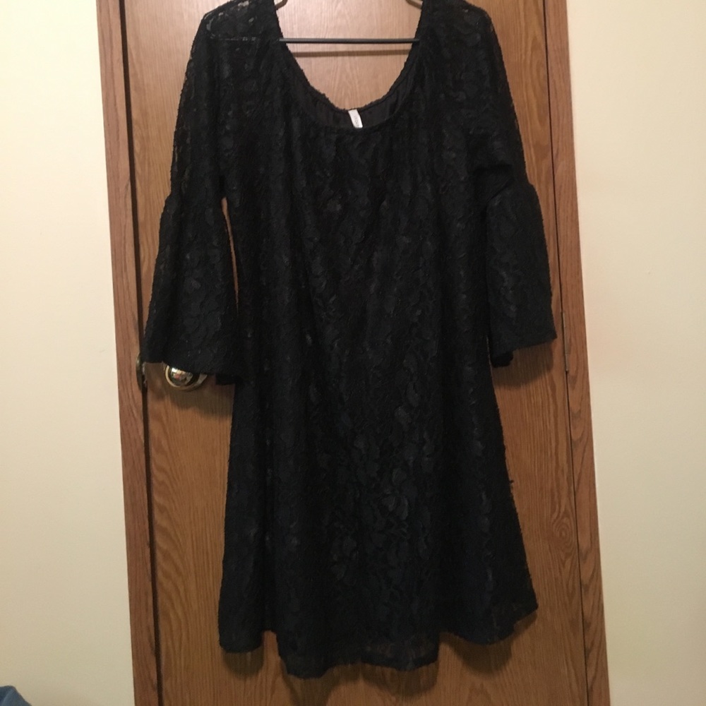 Cezanne black lace dress