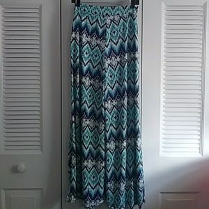 Wide leg tribal pants