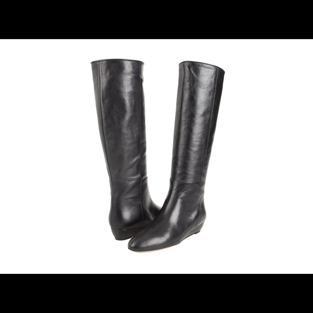 Loeffler Randal black Matilde Wedge boots 8.5