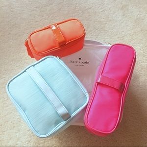 NEW Kate Spade Complete Make Up Bag Set