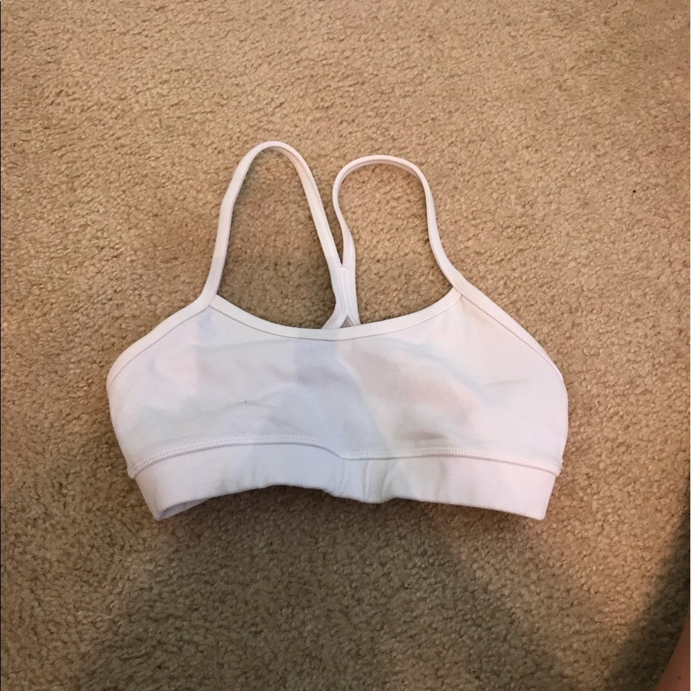 Lululemon sports bra size 2 white