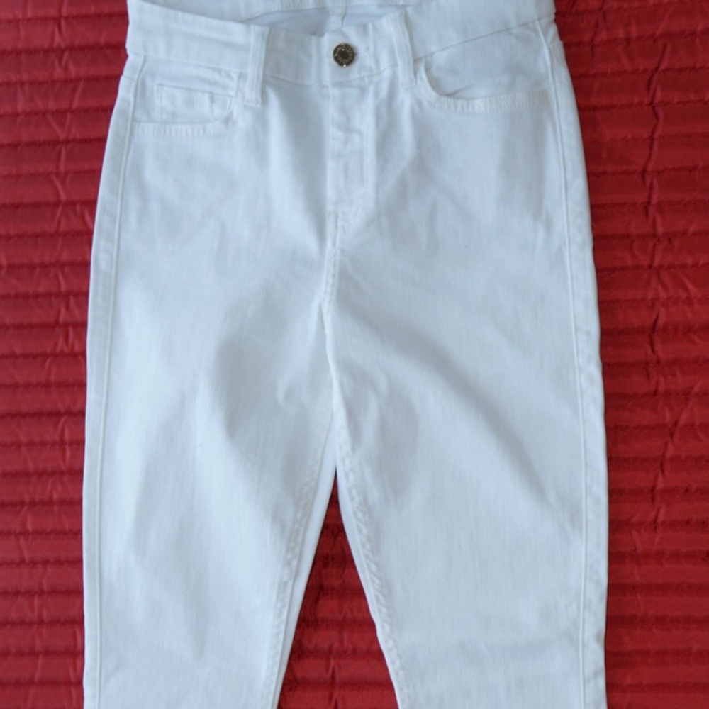 NWOT 7 For All Mankind White Skinny Jeans SZ 25