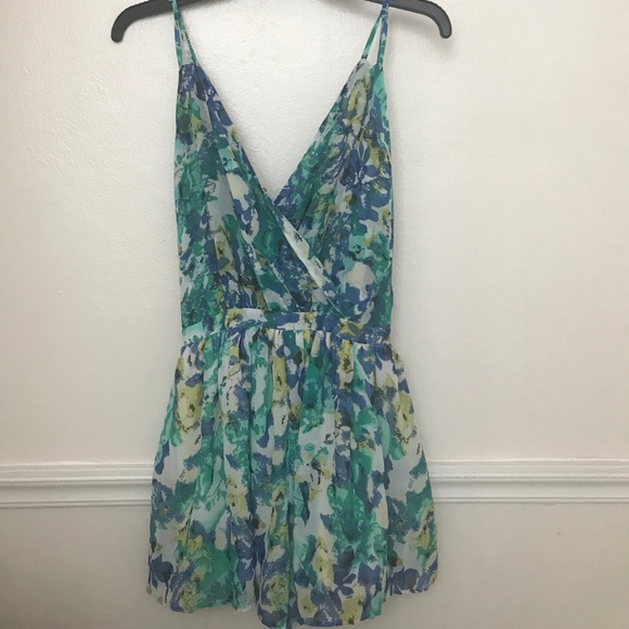 Asos Pants - Floral Backless Romper