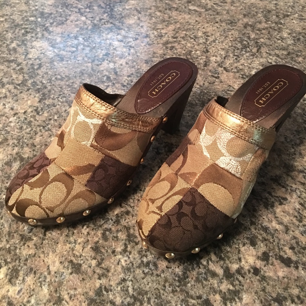 Coach clogs size 7