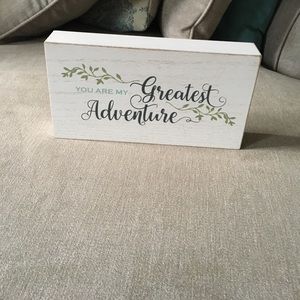 Cute wooden quote sign