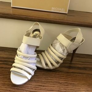 NWB White Micheal Kors Heels