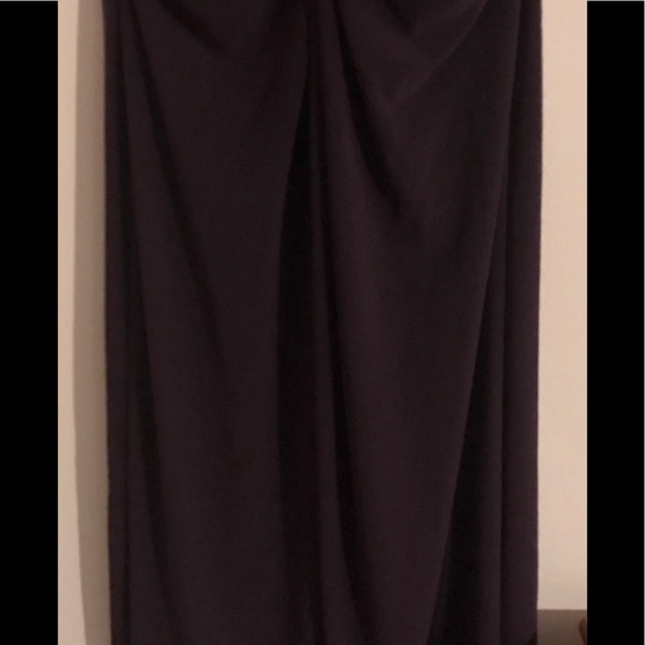Deep eggplant wrap dress by Chaps.Worn 2-3 times. - Picture 3 of 4