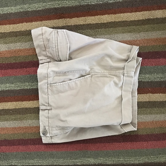 X SOLD X Soft taupe roll up boyfriend shorts, GUC! - Picture 7 of 8