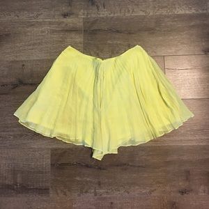 BCBGeneration pleated chiffon shorts