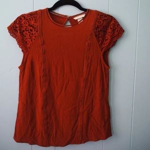 H&M Lace Cap Sleeve Top