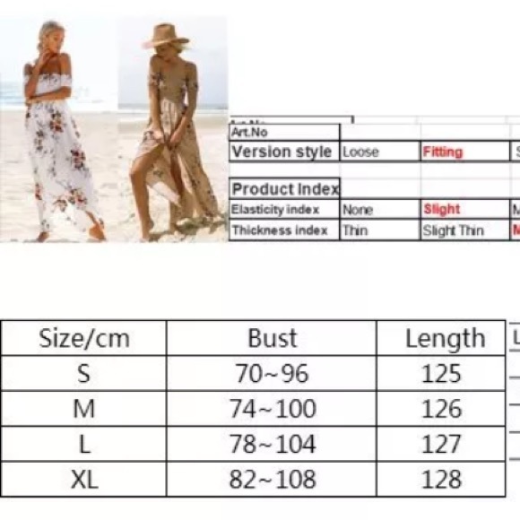 🌻 Floral Off The Shoulder Maxi Dress! - Picture 4 of 8