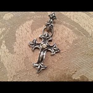 Ann King Sterling /18K Heirloom Cross Enhancer