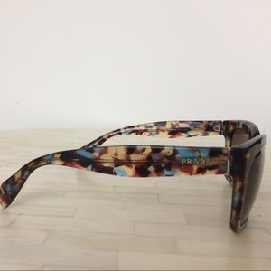 Prada Azure Tortoiseshell Square Sunglasses