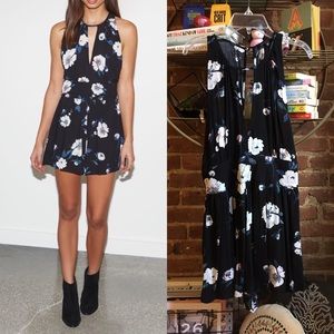 Kendall & Kylie Floral Deep V Cutout Romper