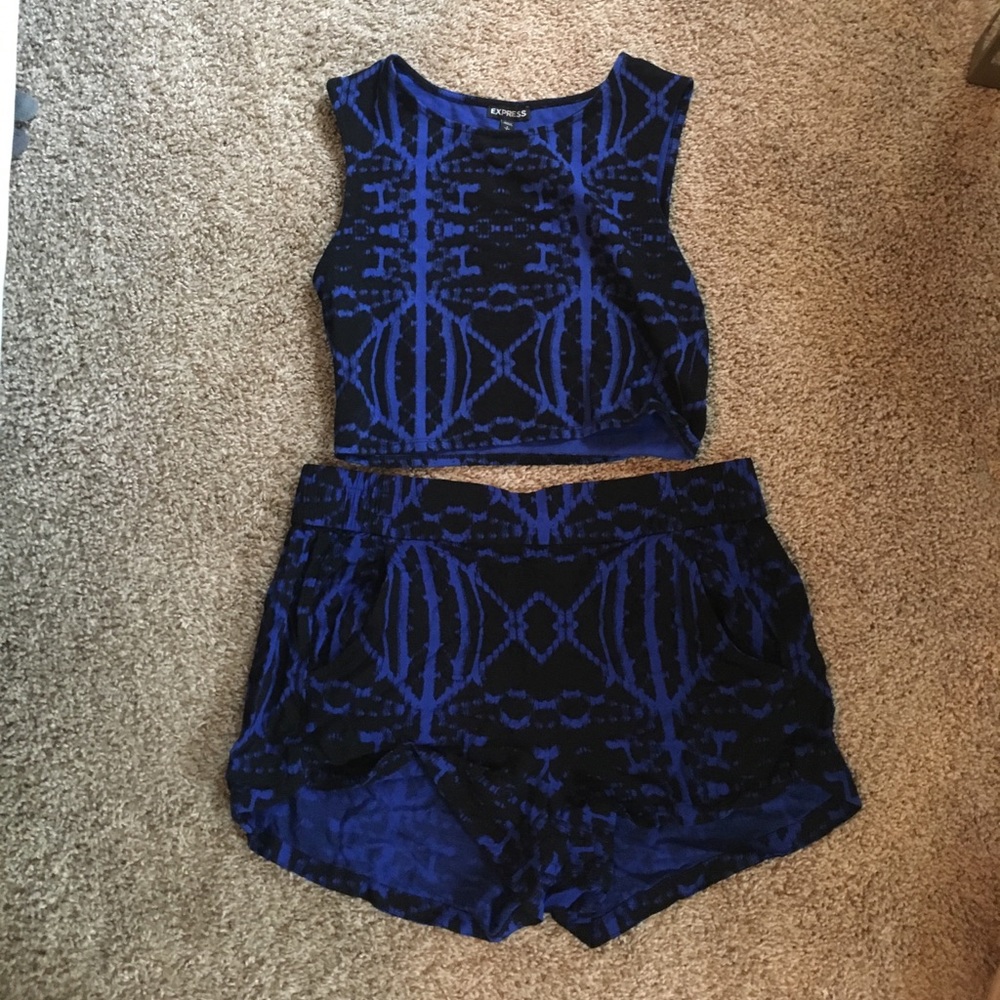Crop and short set
