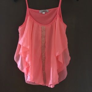 Neon tank with bling