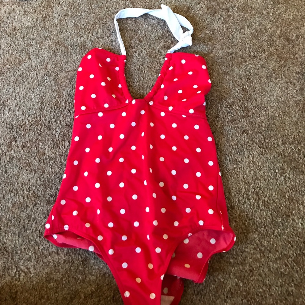 Red Polka Dot Swimsuit