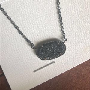 Kendra Scott Gunmetal/Black Drusy Elisa