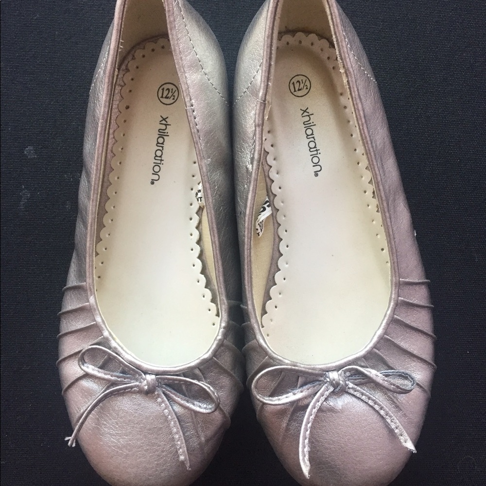 Kids Rose gold Flats