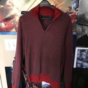 Men's Red Banana Republic Zip Up Sweater