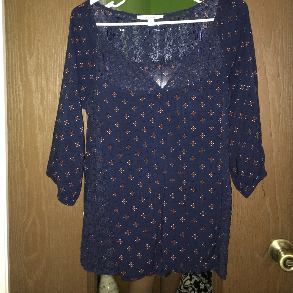 Navy blouse