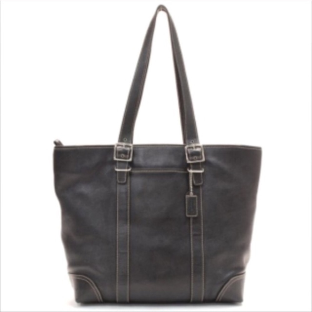 Coach Black Hampton Large Tote Bag