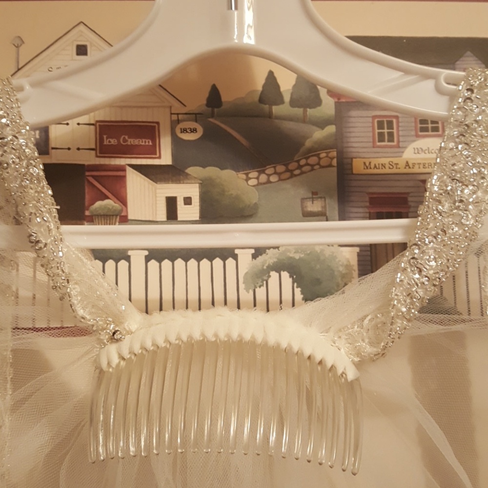 Wedding gown veil
