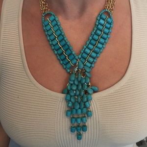 Bebe turquoise and gold necklace • new 🔵🔶